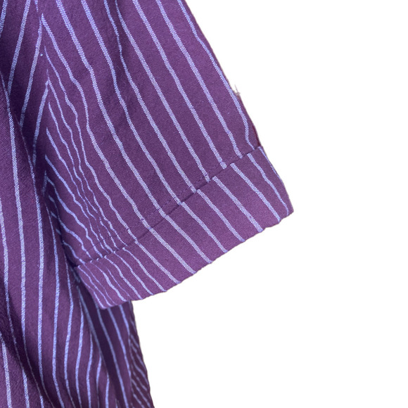 I Joah Dress Burgandy & White Stripe Size - Picture 5 of 8